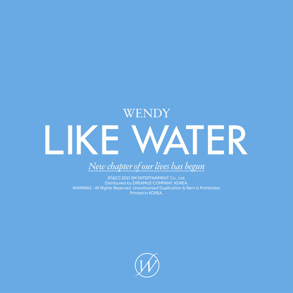 WENDY | 웬디 | 1ST MINI ALBUM [ LIKE WATER ] (PHOTO BOOK VER)