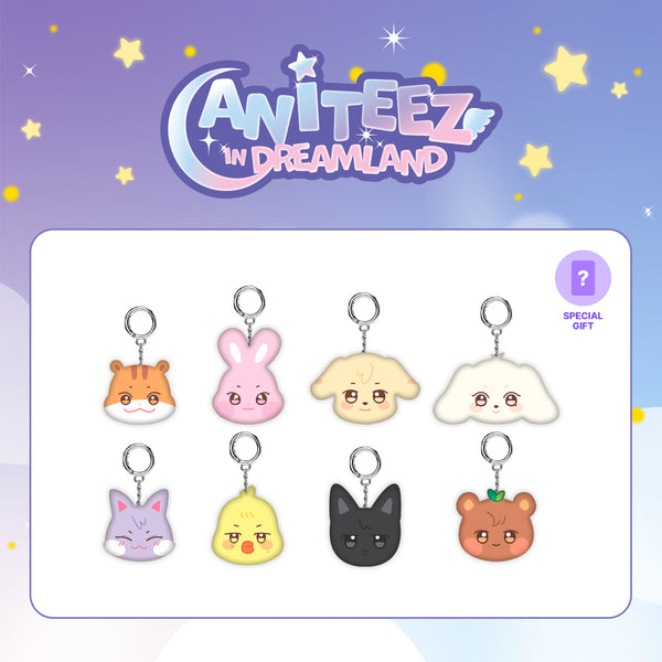 ATEEZ X ANITEEZ | 에이티즈 X 애니티즈 | ANITEEZ IN DREAMLAND MD [ MINI FACE KEYRING ]