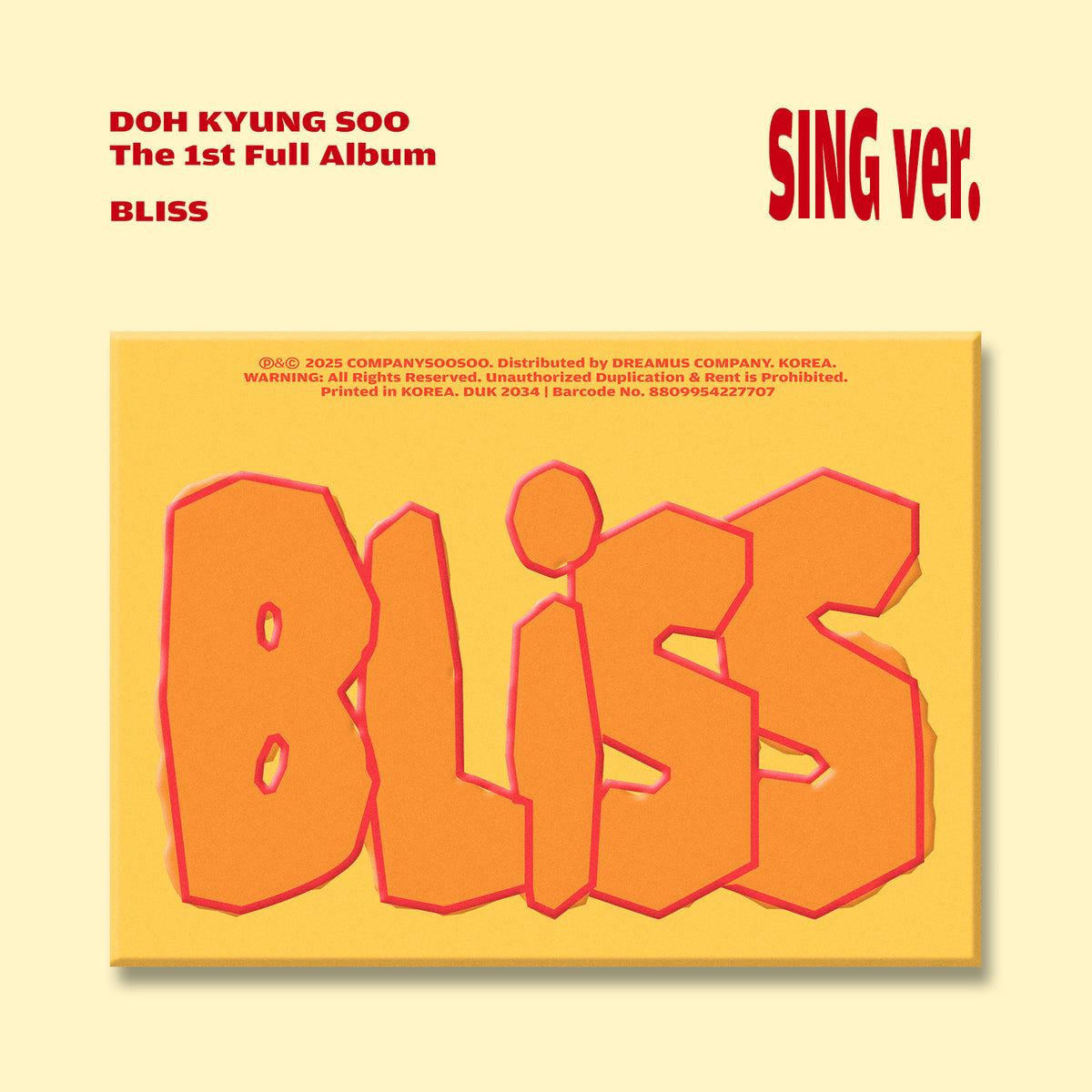 DOH KYUNG SOO (D.O.) | 도경수 | 1st Full Album [ BLISS ]