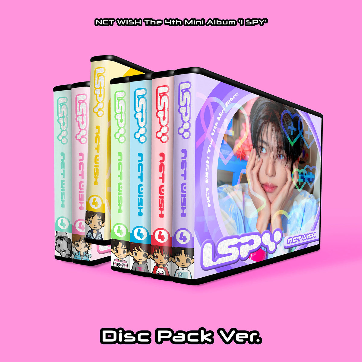 NCT WISH | 엔시티 위시 | 4th Mini Album [ I SPY ] Disc Pack Ver + APPLEMUSIC POBs
