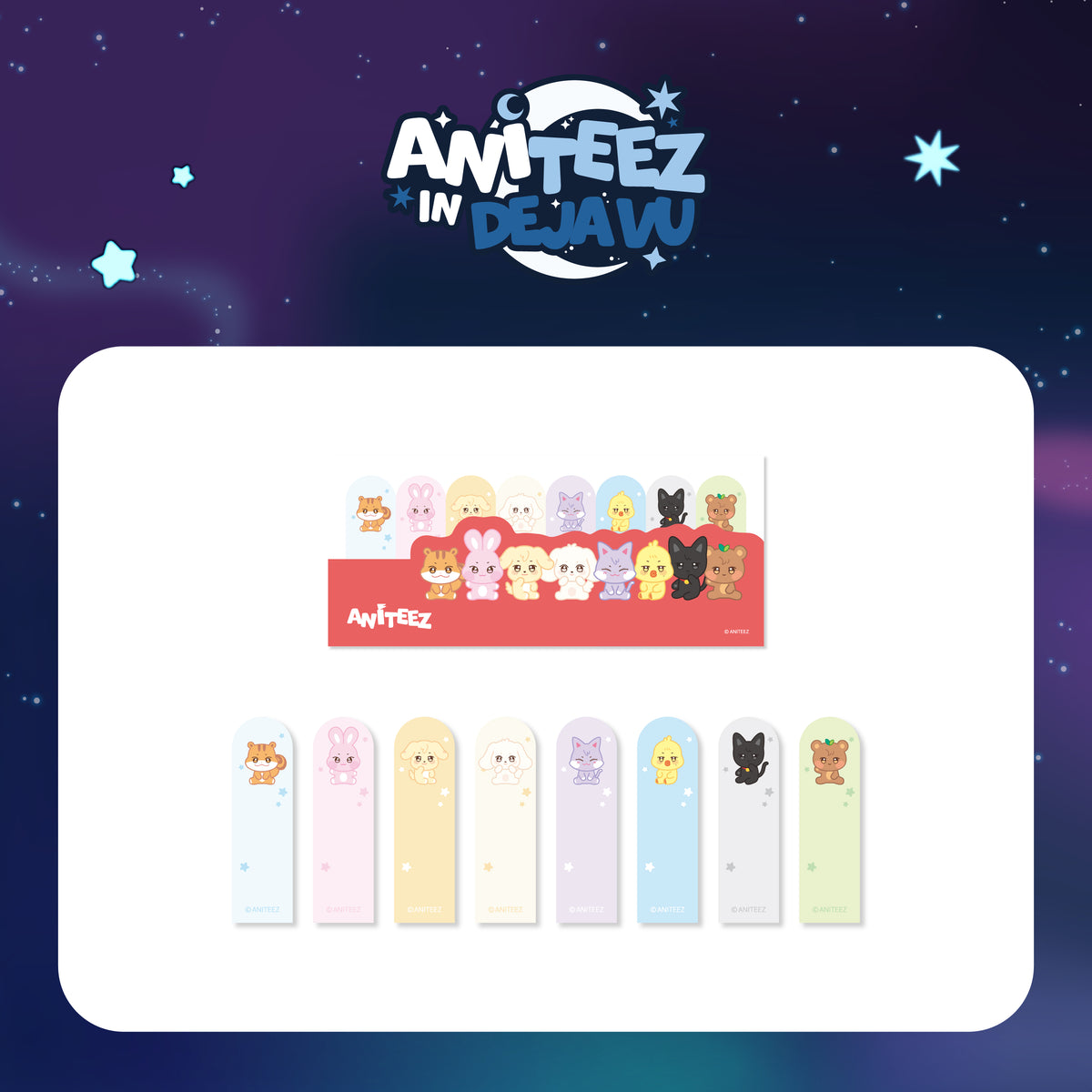 ATEEZ | 에이티즈 | ANITEEZ IN DEJAVU OFFICIAL MD [ INDEX STICKY MEMO SET ]