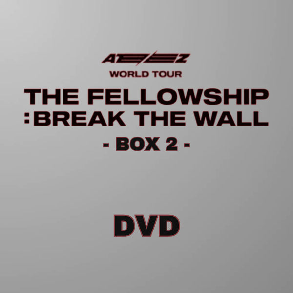 ATEEZ  | 에이티즈 | WORLD TOUR [THE FELLOWSHIP: BREAK THE WALL] IN JAPAN DVD (BOX2)