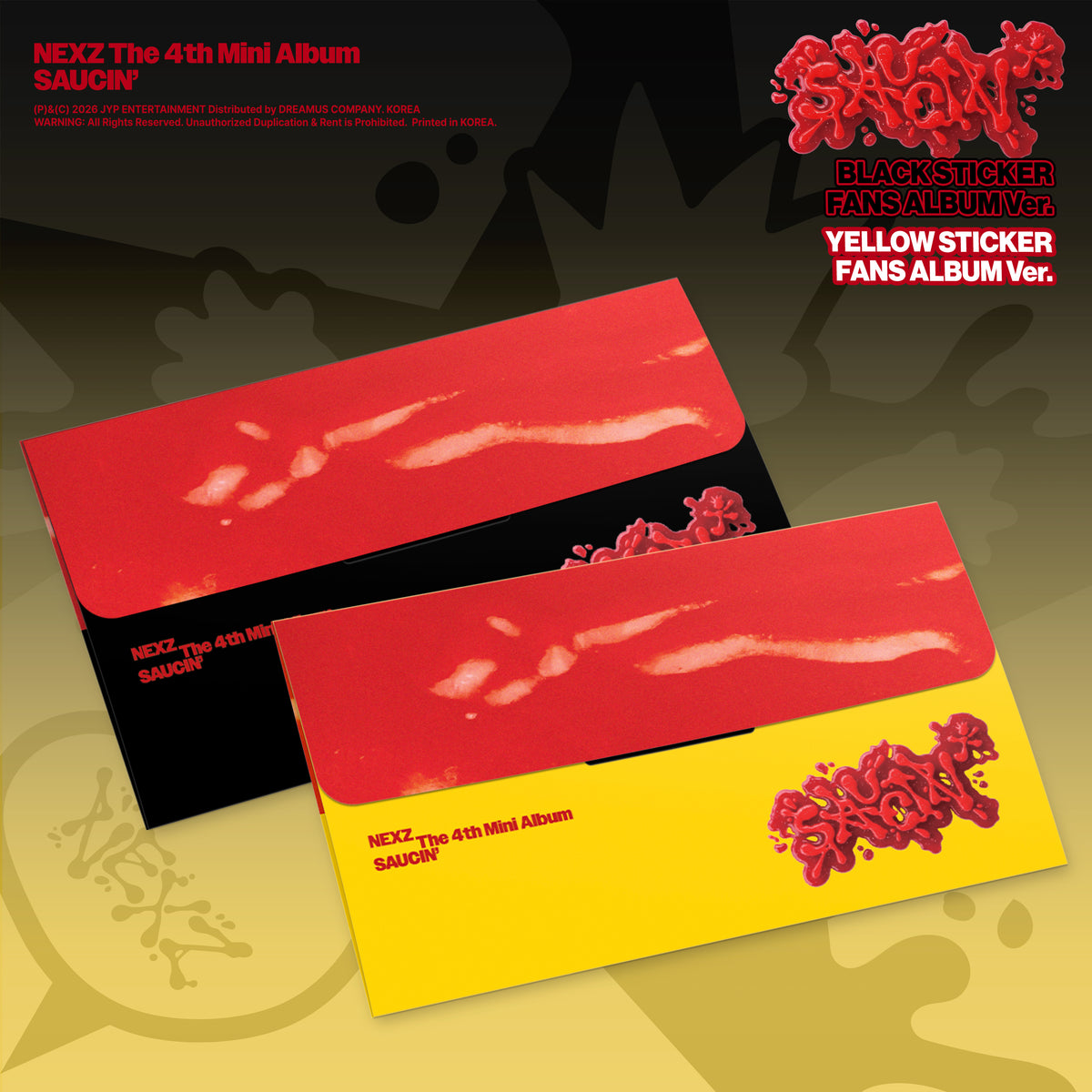 NEXZ | 넥스지 | 2nd Single Album [ SAUCIN' ] Sticker Fans Album Ver