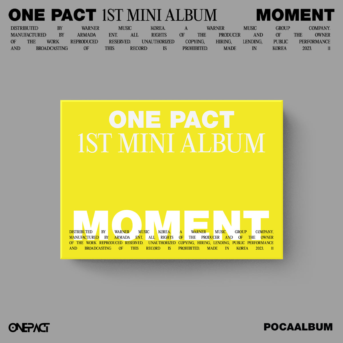 ONE PACT | 원팩트 | 1st Mini Album [ MOMENT ] Poca Album Ver