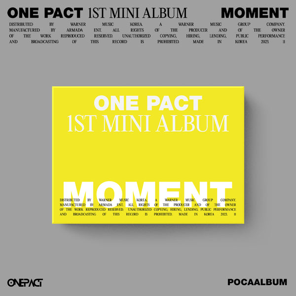 ONE PACT | 원팩트 | 1st Mini Album [ MOMENT ] Poca Album Ver