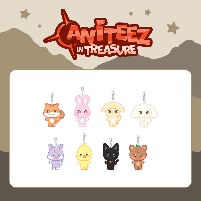 ATEEZ X ANITEEZ | 에이티즈 X 애니티즈 | ANITEEZ IN TREASURE MD [ PLUSH KEYRING ]