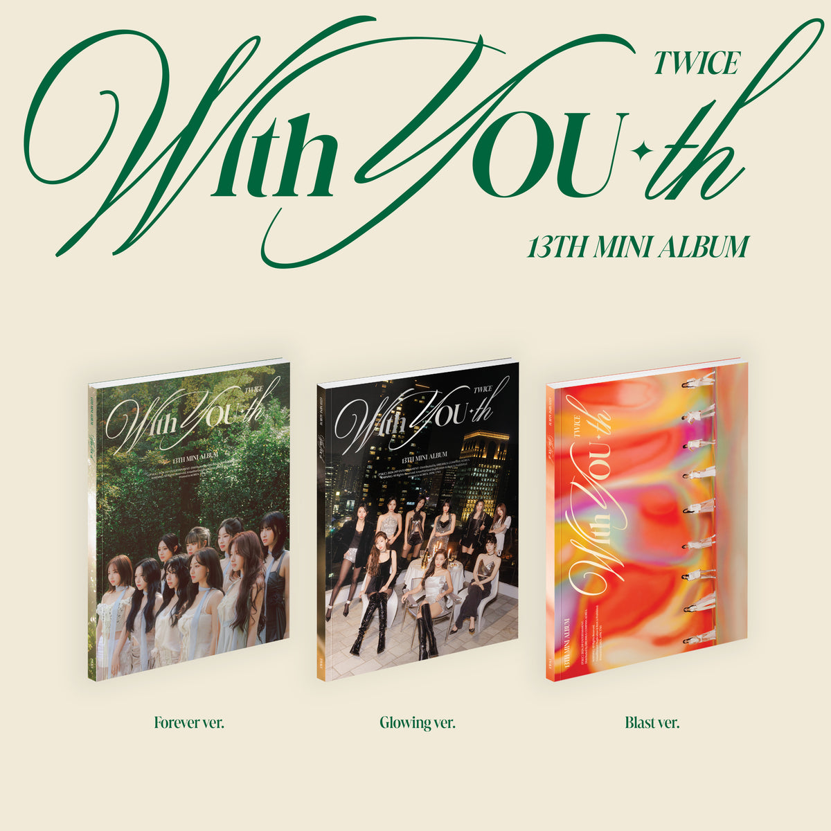 TWICE | 트와이스 | 13th Mini Album [ With YOU-th ] + 1 POB