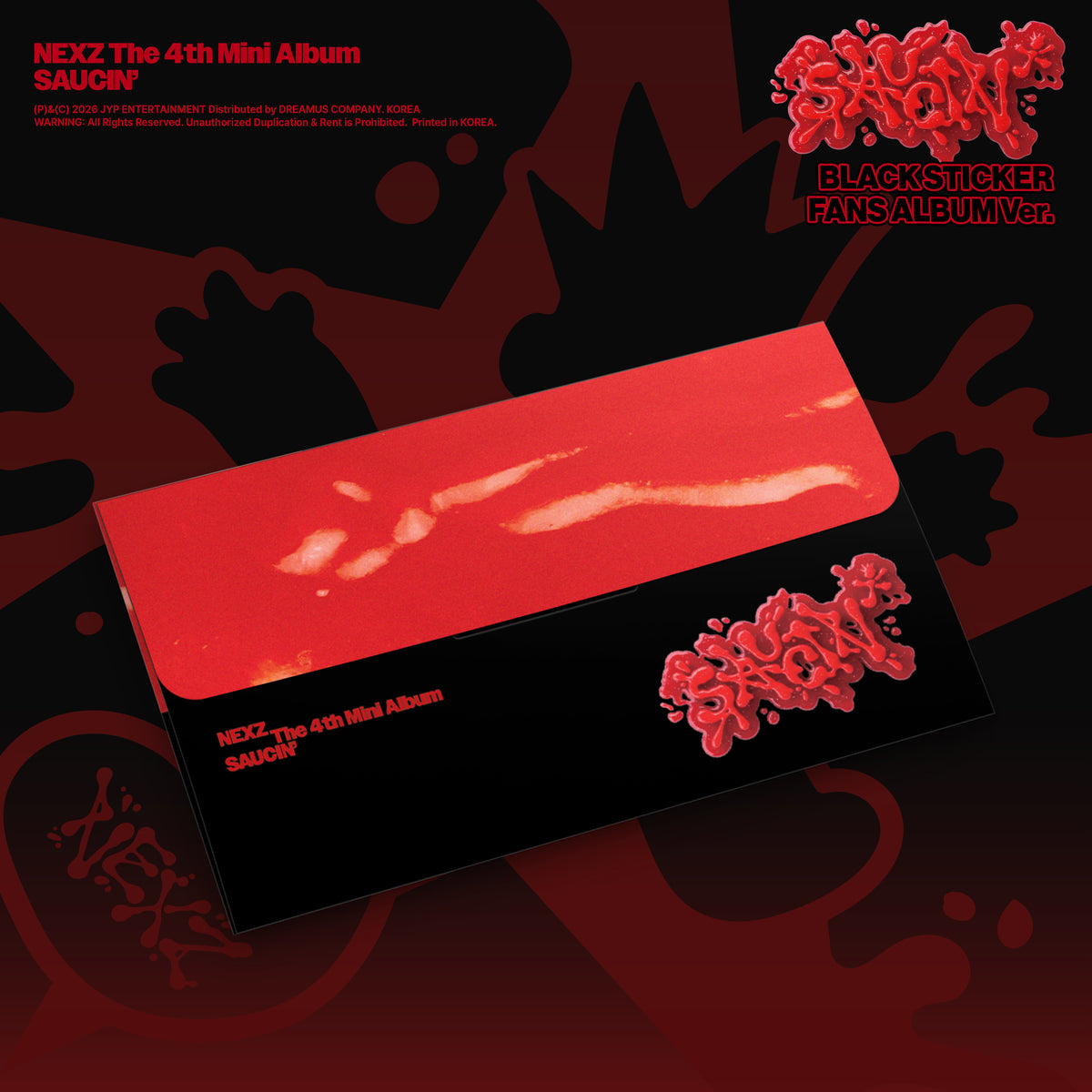 NEXZ | 넥스지 | 2nd Single Album [ SAUCIN' ] Sticker Fans Album Ver