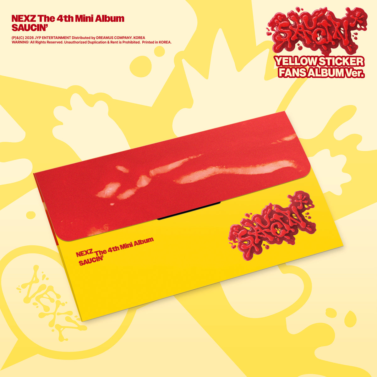 NEXZ | 넥스지 | 2nd Single Album [ SAUCIN' ] Sticker Fans Album Ver