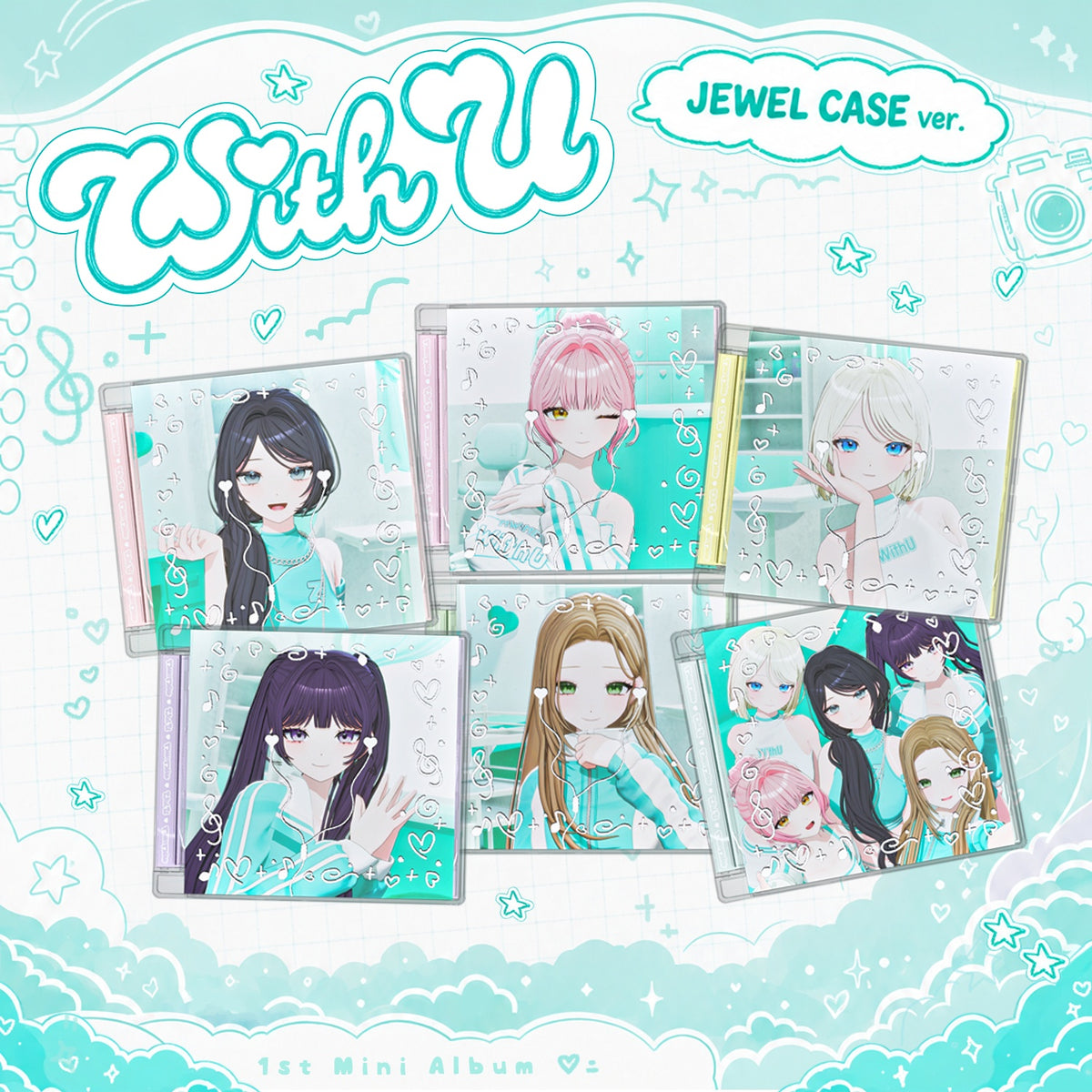 MW:MEU | 뮤 | 1st Mini Album [ WITH U ] Jewel Case Ver