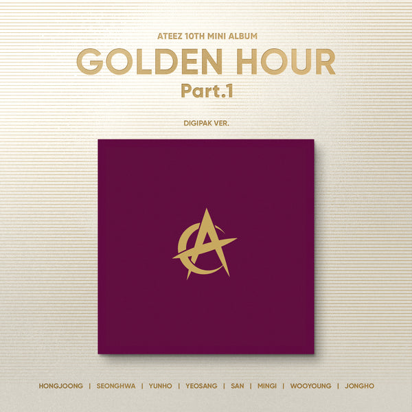 ATEEZ | 에이티즈 | 10th Mini Album [ GOLDEN HOUR: PART.1 ] Digipack Ver