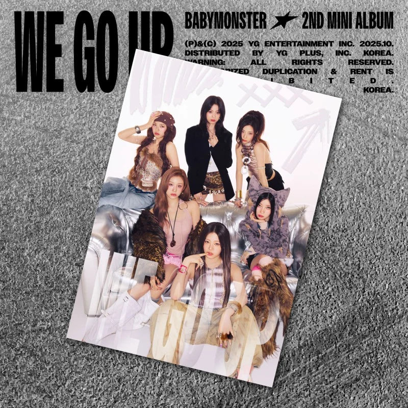 BABYMONSTER | 베이비몬스터 | 2nd Mini Album [ WE GO UP ] POSTCARD Ver