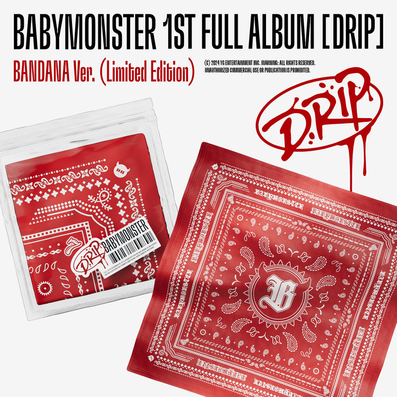 BABYMONSTER | 베이비몬스터 | 1st Full Album [ DRIP ] Bandana Ver (Limited Edition)