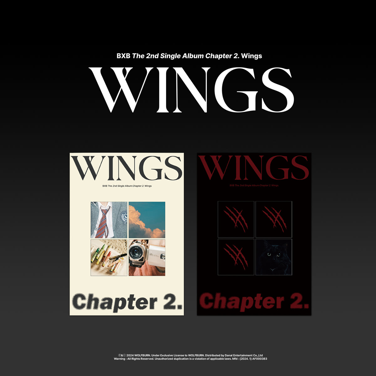BXB | 비엑스비 | 2nd Single Album [CHAPTER 2. WINGS ]