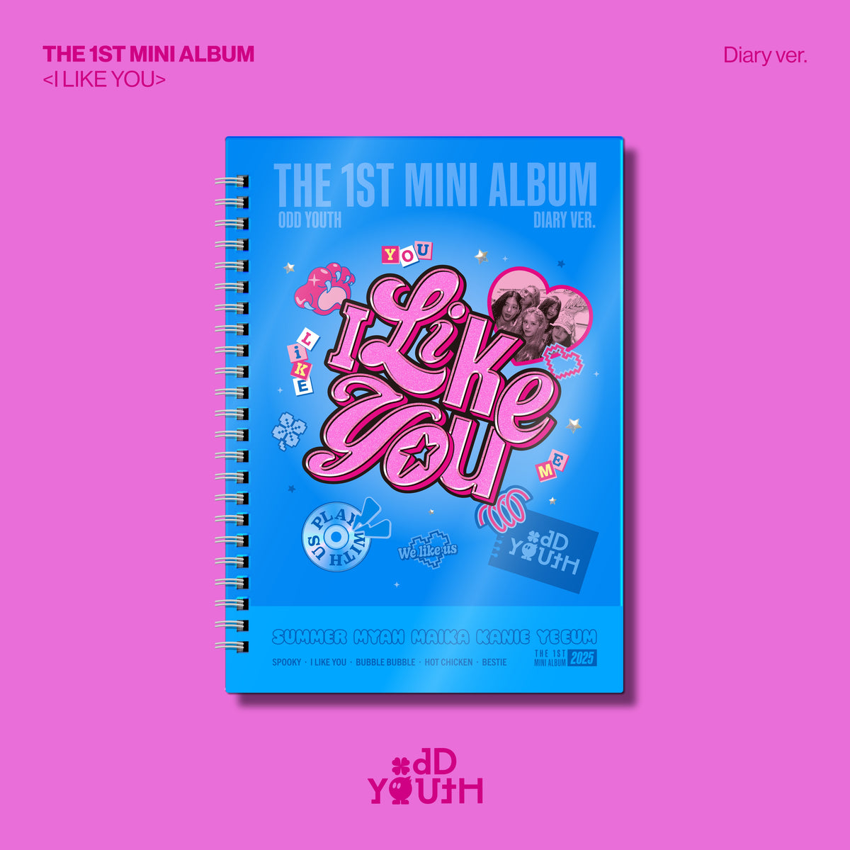 ODD YOUTH | 오드유스 | 1st Mini Album [ I LIKE YOU ] Diary Ver