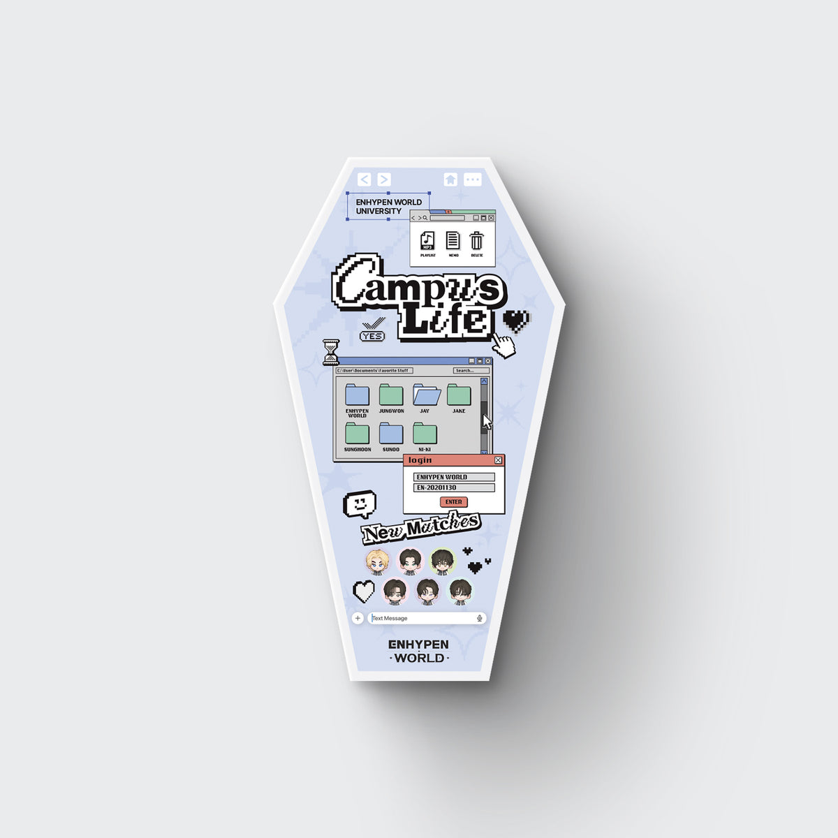 ENHYPEN | 엔하이픈 | [ ENHYPEN WORLD COUPON CARD COLLECTION ] CAMPUS LIFE Special Ver
