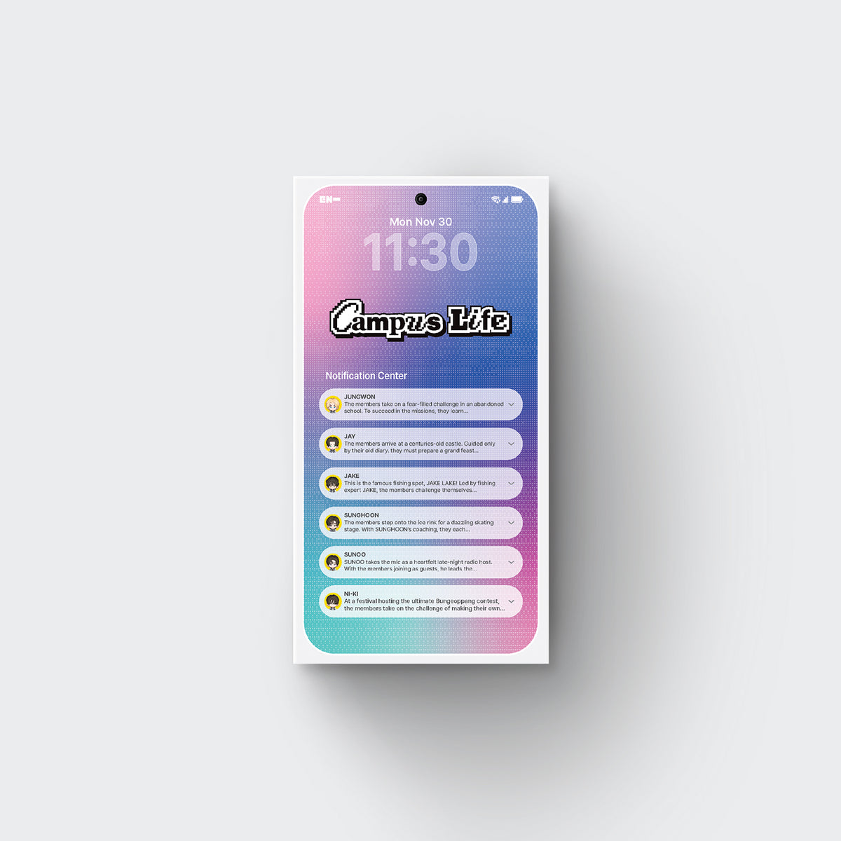 ENHYPEN | 엔하이픈 | [ ENHYPEN WORLD COUPON CARD COLLECTION ] CAMPUS LIFE Basic Ver