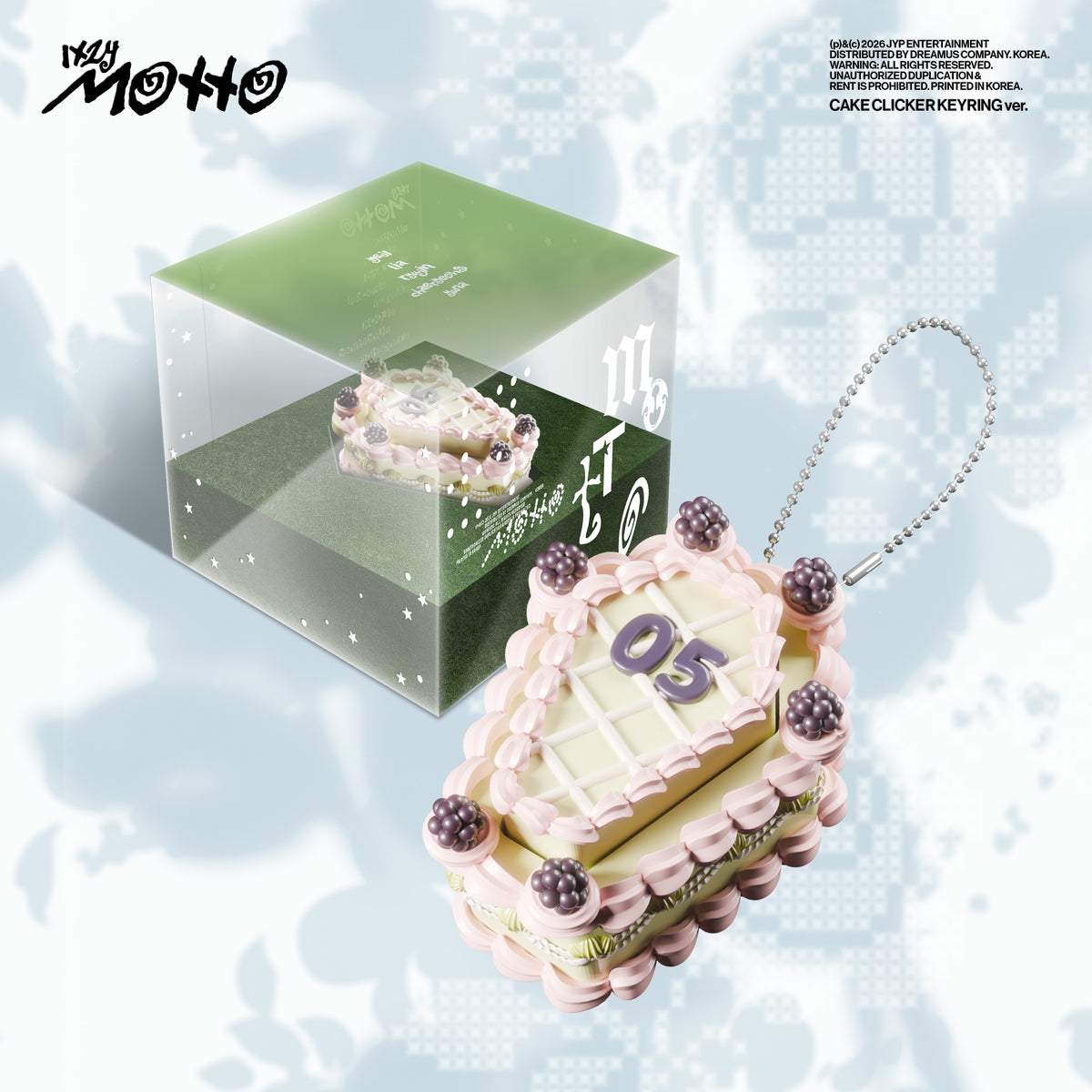 ITZY | 있지 | [ MOTTO ] Cake Clicker Keyring Ver + APPLEMUSIC POB