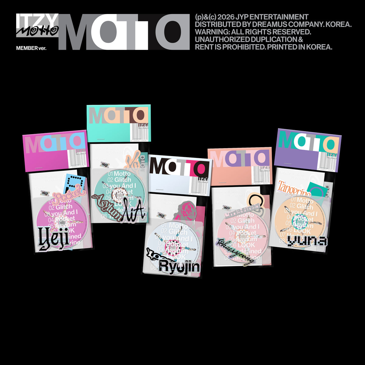 ITZY | 있지 | [ MOTTO ] Member Ver + APPLEMUSIC POBs