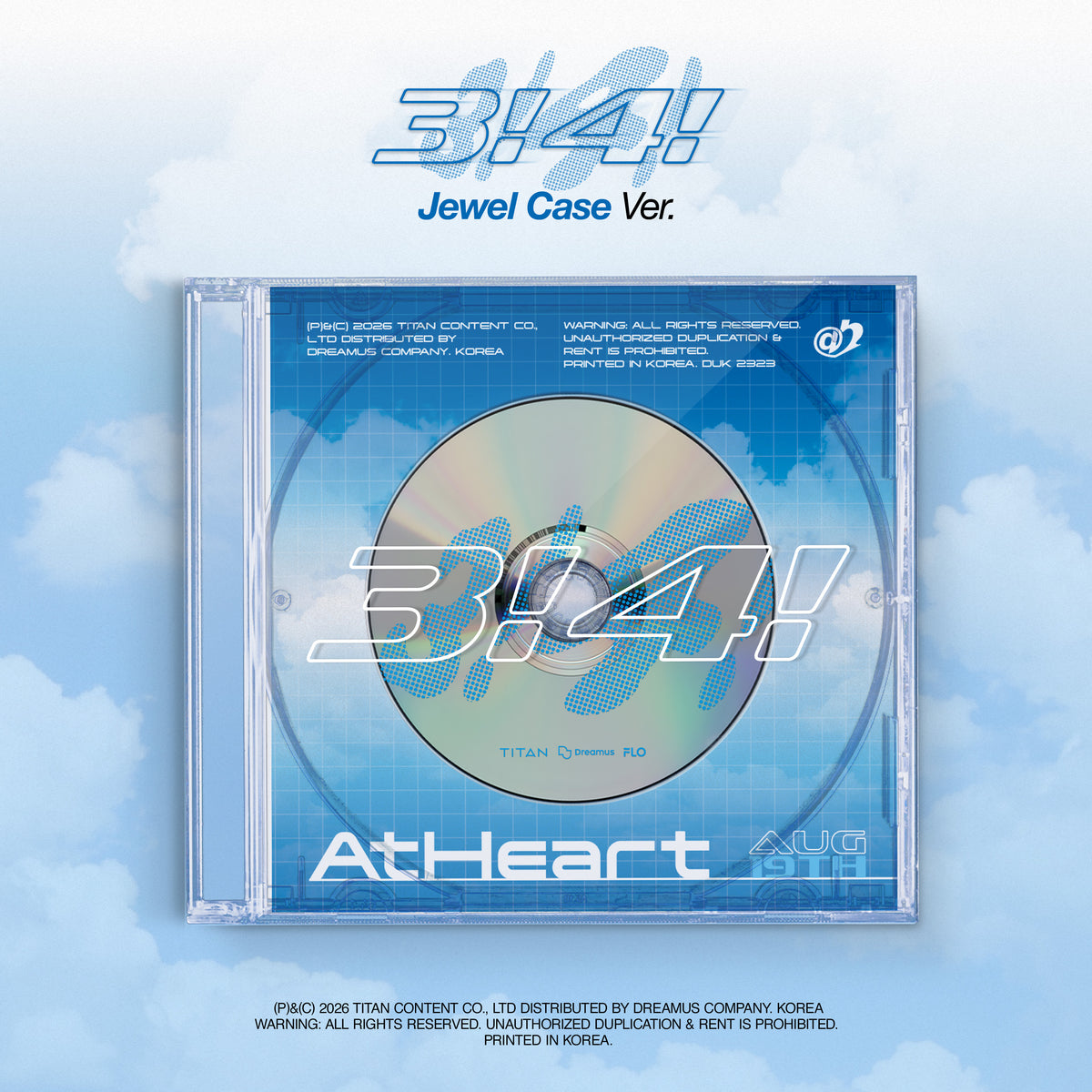 ATHEART | 앳하트 | Single Album [ 3!4! ] Jewel Case Ver