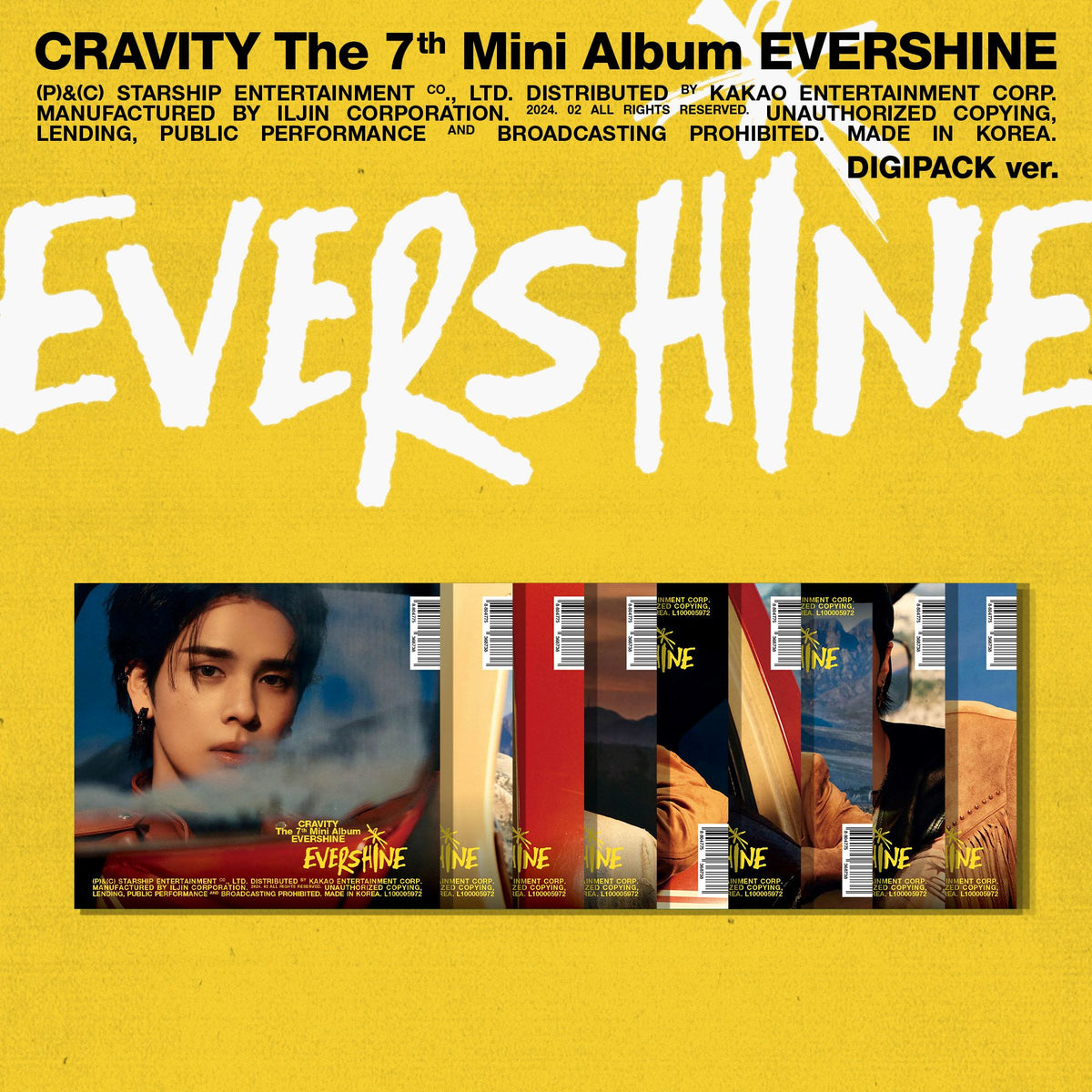 CRAVITY | 크래비티 | 7th Mini Album [ EVERSHINE ] Digipack Ver