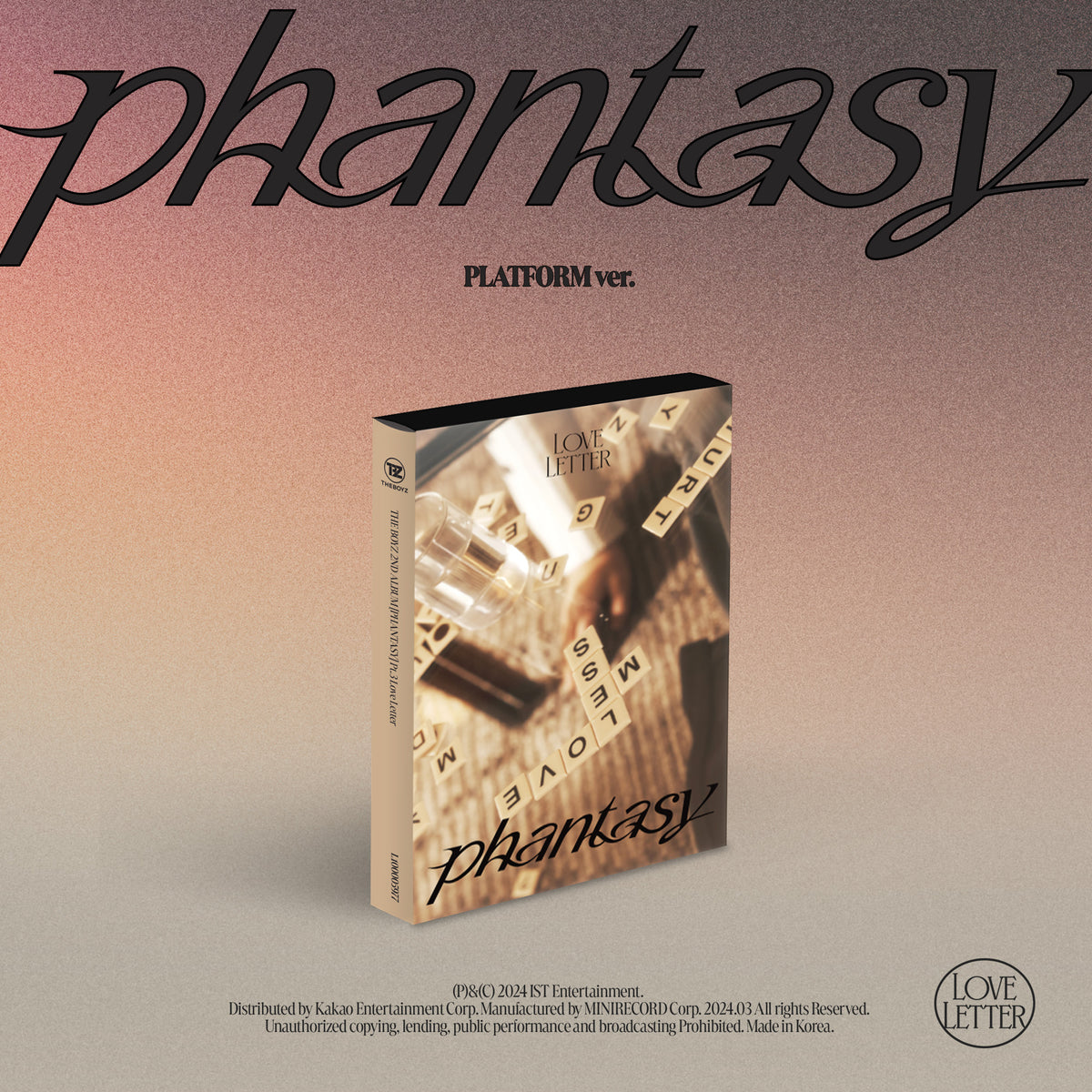 THE BOYZ | 더보이즈 | 2nd Full Album [PHANTASY] PT.3 LOVE LETTER Platform Ver