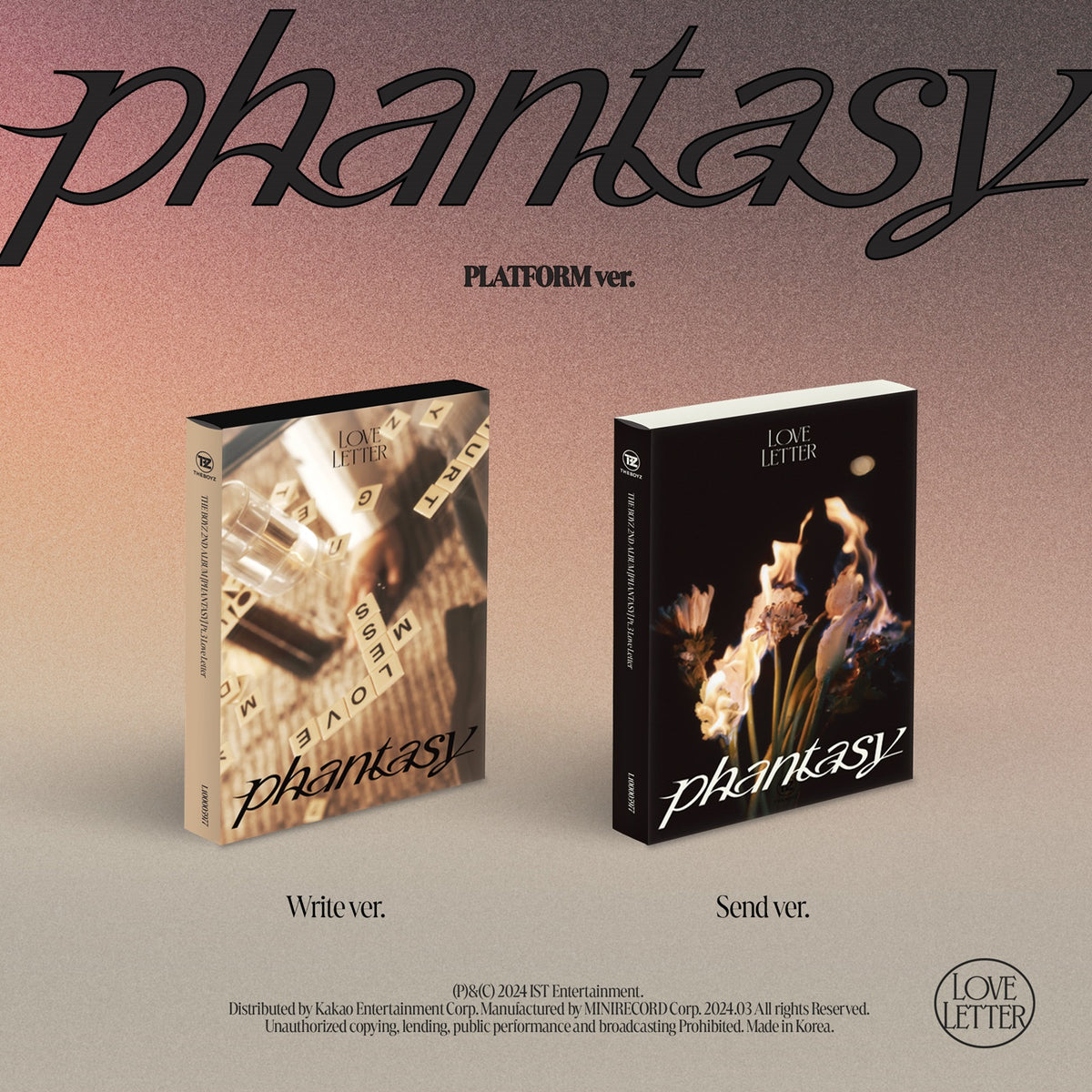 THE BOYZ | 더보이즈 | 2nd Full Album [PHANTASY] PT.3 LOVE LETTER Platform Ver