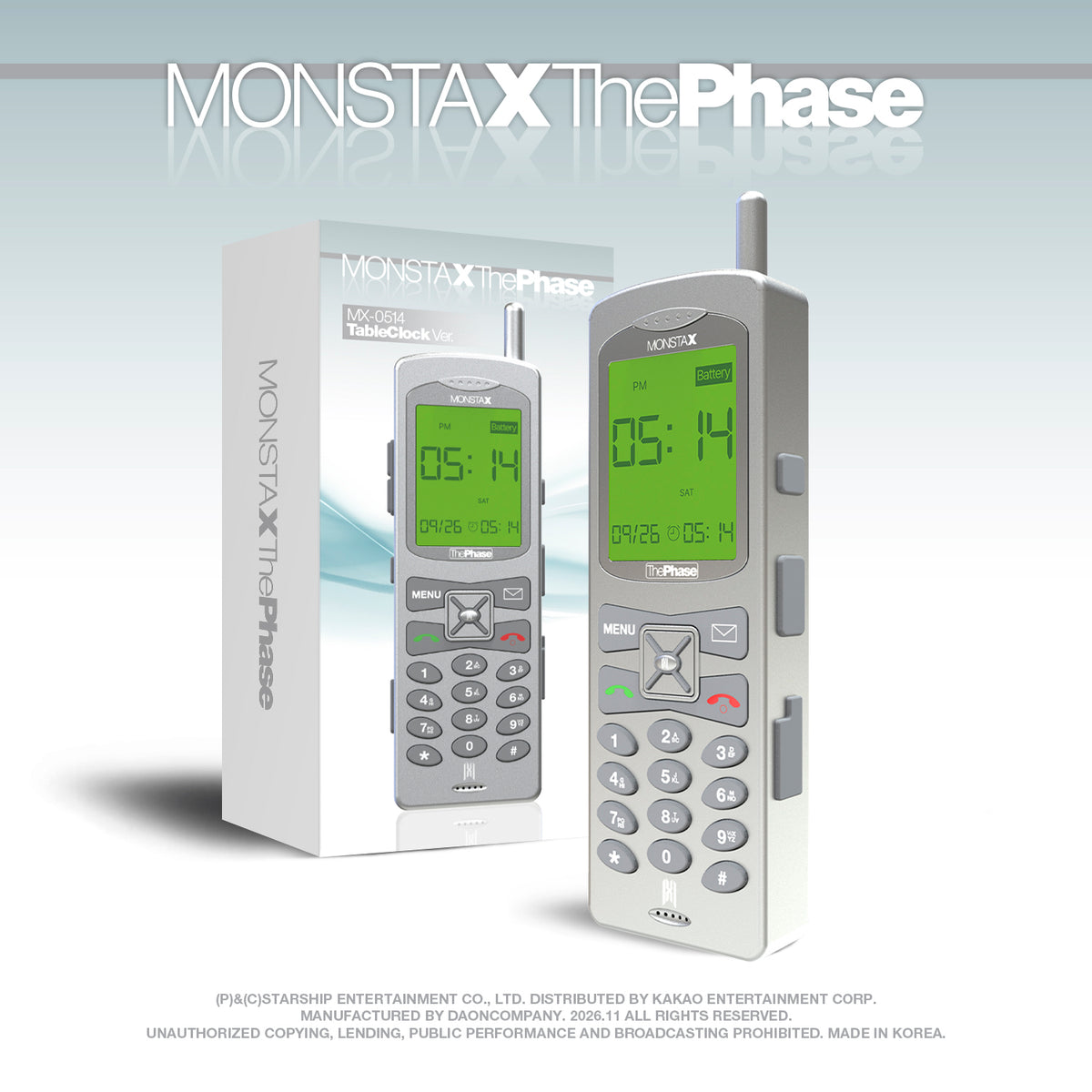 MONSTA X | 몬스타엑스 | EP [ THE PHASE ] MX-0514 Table Clock Ver (Limited)