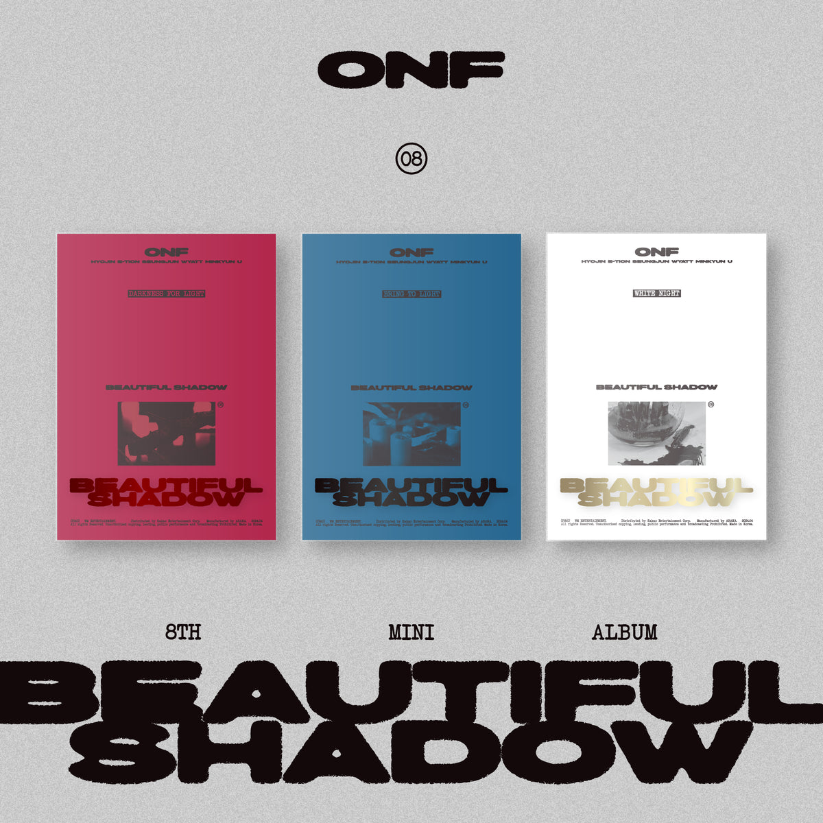 ONF | 온앤오프 | 8th Mini Album [ BEAUTIFUL SHADOW ]
