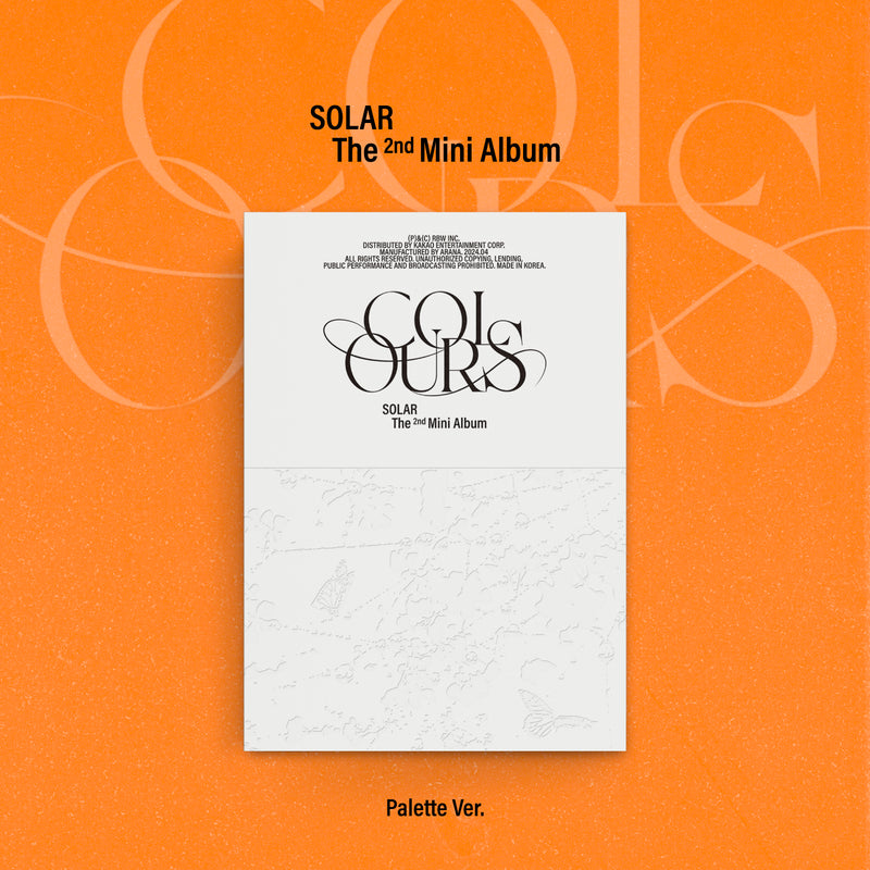 SOLAR | 솔라 | 2nd Mini Album [ COLOURS ] Palette Ver