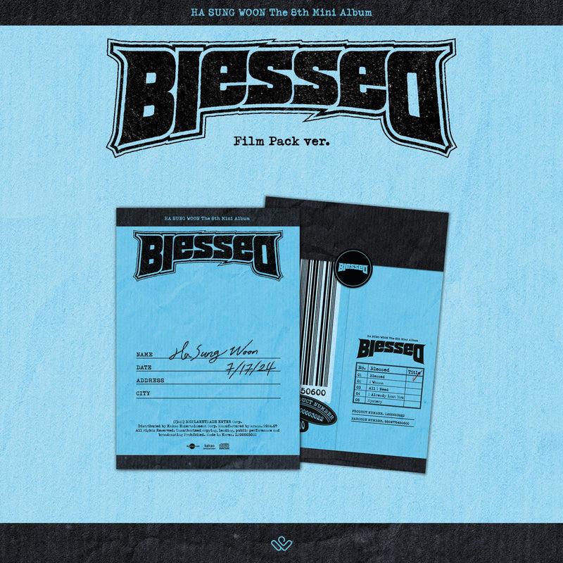 HA SUNG WOON | 하성운 | 8th Mini Album [ BLESSED ] Film Pack Ver