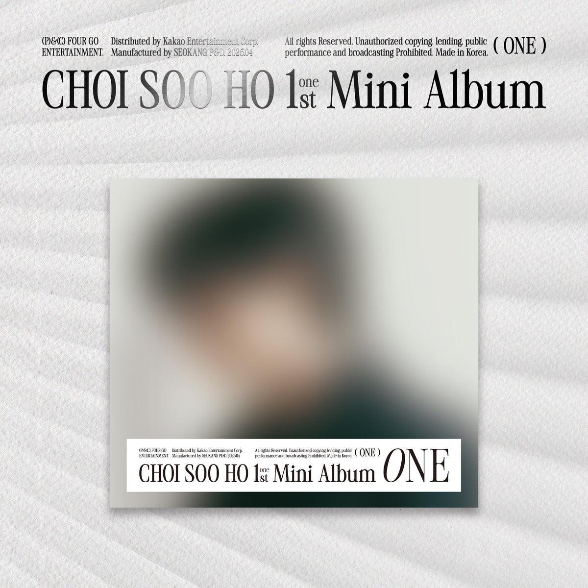 CHOI SOO HO | 최수호 | 1st Mini Album [ ONE ] Digipack Ver