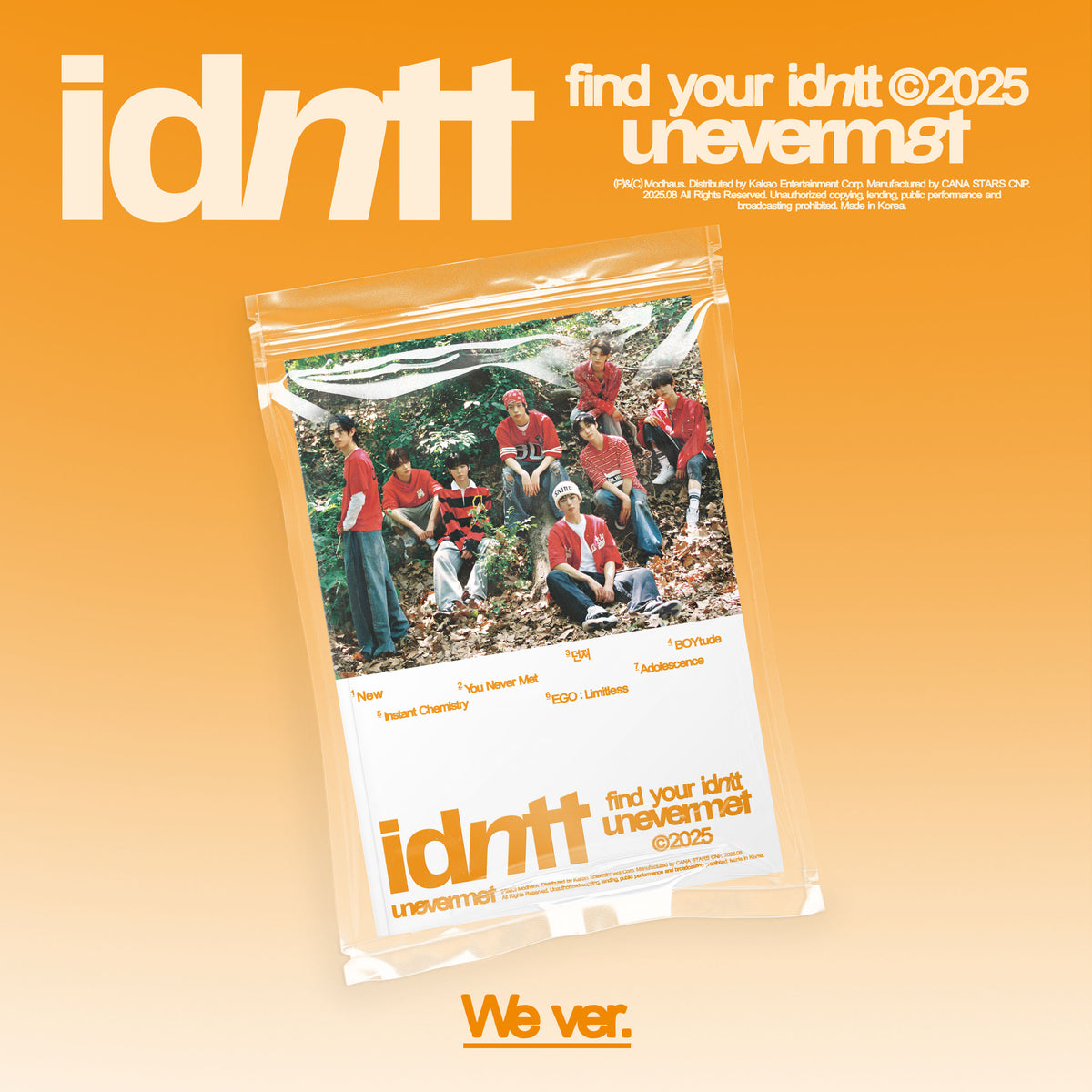 idntt | 아이덴티티 | 1st Mini Album [ UNEVERMET ] + APPLEMUSIC POBs