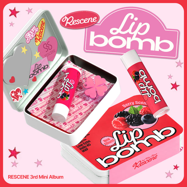 RESCENE | 리센느 | 3rd Mini Album [ LIP BOMB ] QR Lip Balm Ver