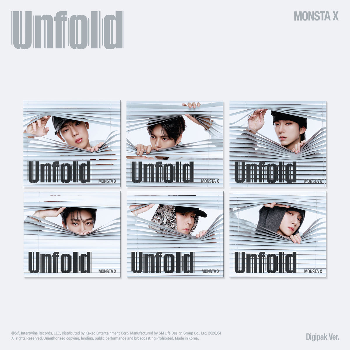 MONSTA X | 몬스타엑스 | US Album [ UNFOLD ] Digipack Ver