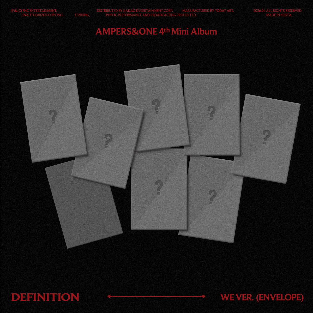 AMPERS&ONE | 앰퍼샌드원 | 4th Mini Album [ DEFINITION ] We Ver