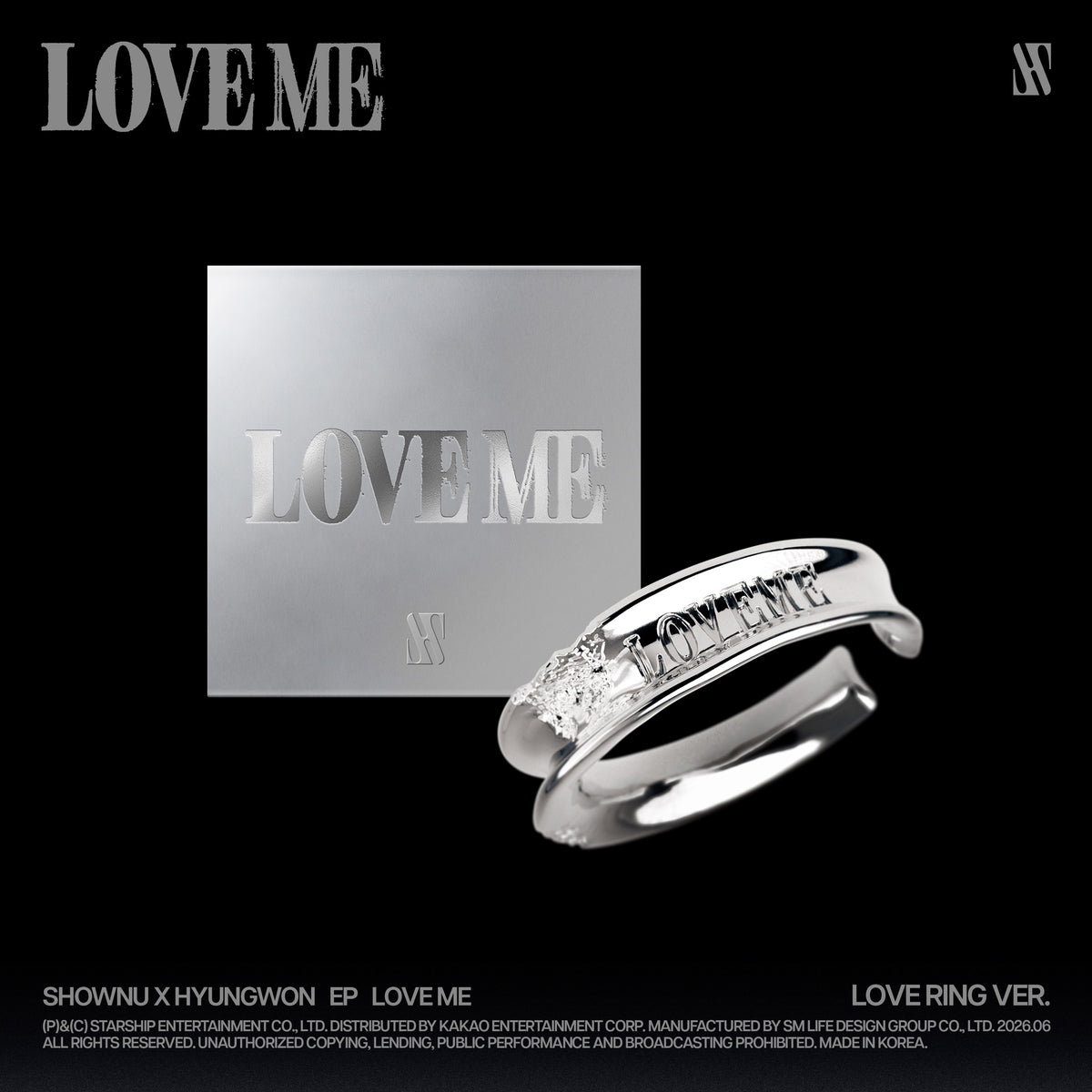 SHOWNU x HYUNGWON | 셔누 x 형원 | EP [ LOVE ME ] Love Ring Ver (Limited Edition)
