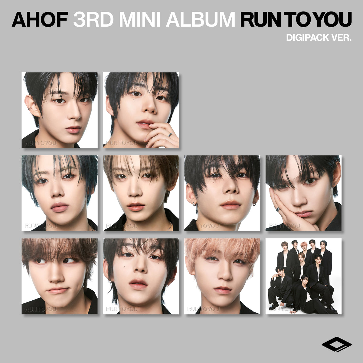 AHOF | 아홉 | 3rd Mini Album [ RUN TO YOU ] Digipack Ver