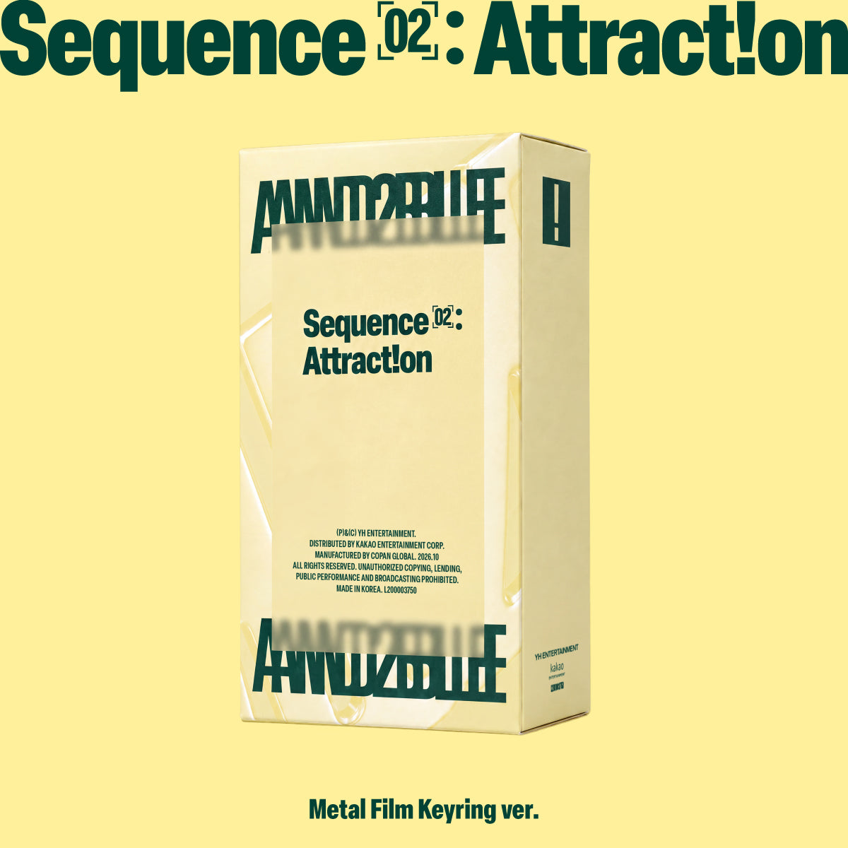AND2BLE | 앤더블 | 2nd Mini Album [ SEQUENCE 02: ATTRACTION ] Metal Film Keyring Ver