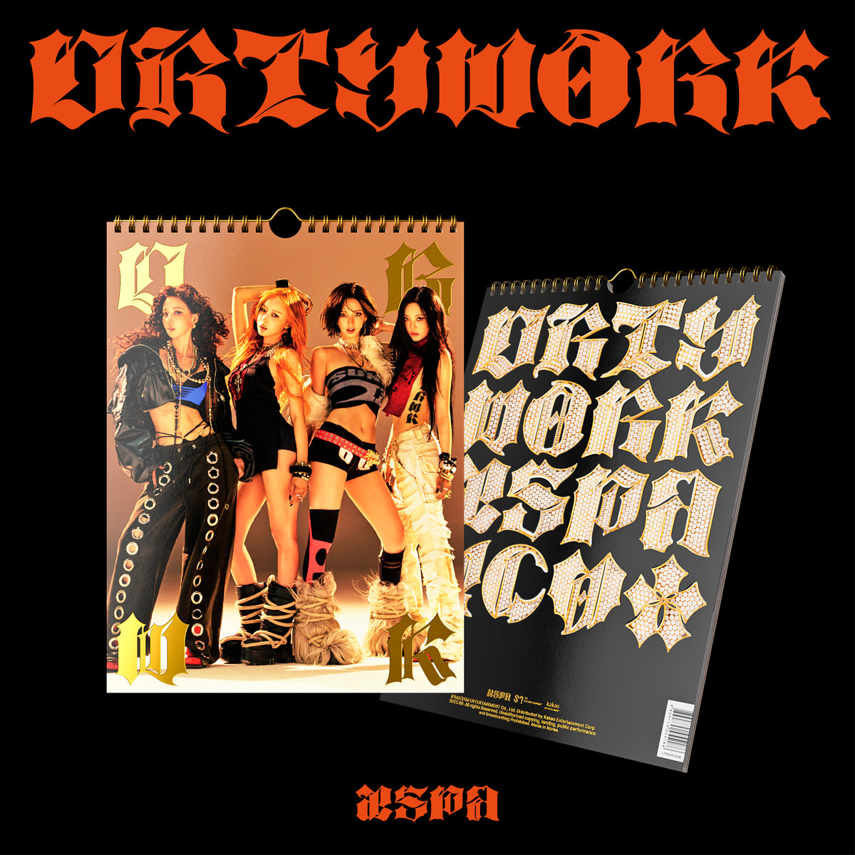 AESPA | 에스파 | Single Album [ DIRTY WORK ] Dirty Worker Ver + APPLEMUSIC POBs