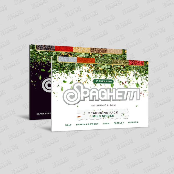 LE SSERAFIM | 르세라핌 | 1st Single Album [ SPAGHETTI ] Weverse Album Ver + APPLEMUSIC POB