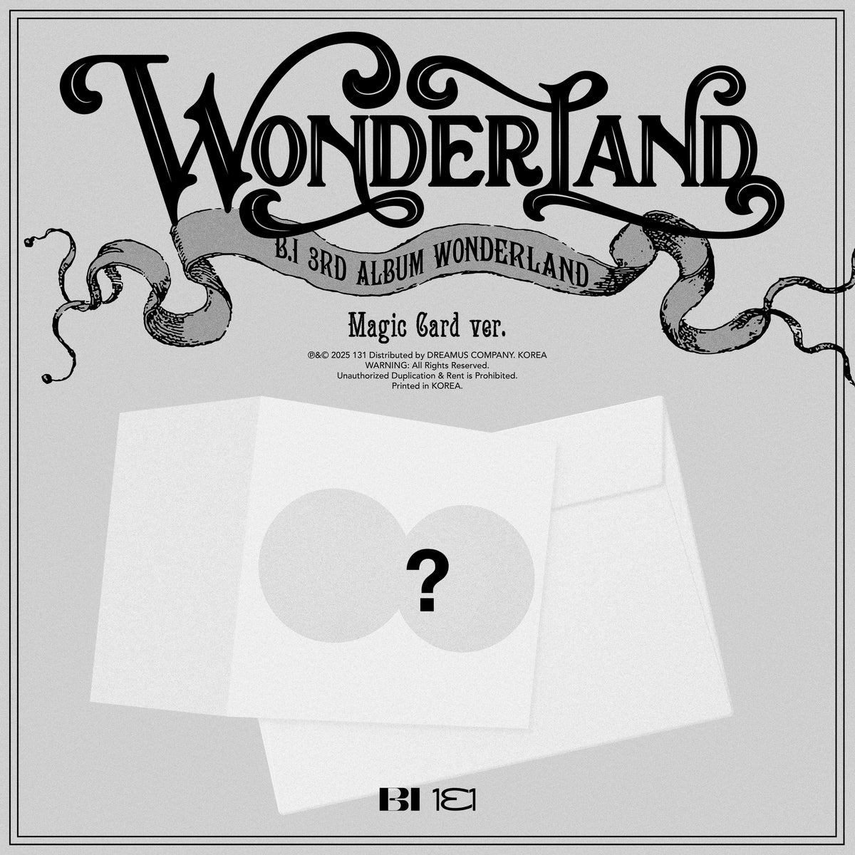 B.I | 비아이 | 3rd Album [ WONDERLAND ] Magic Card Ver