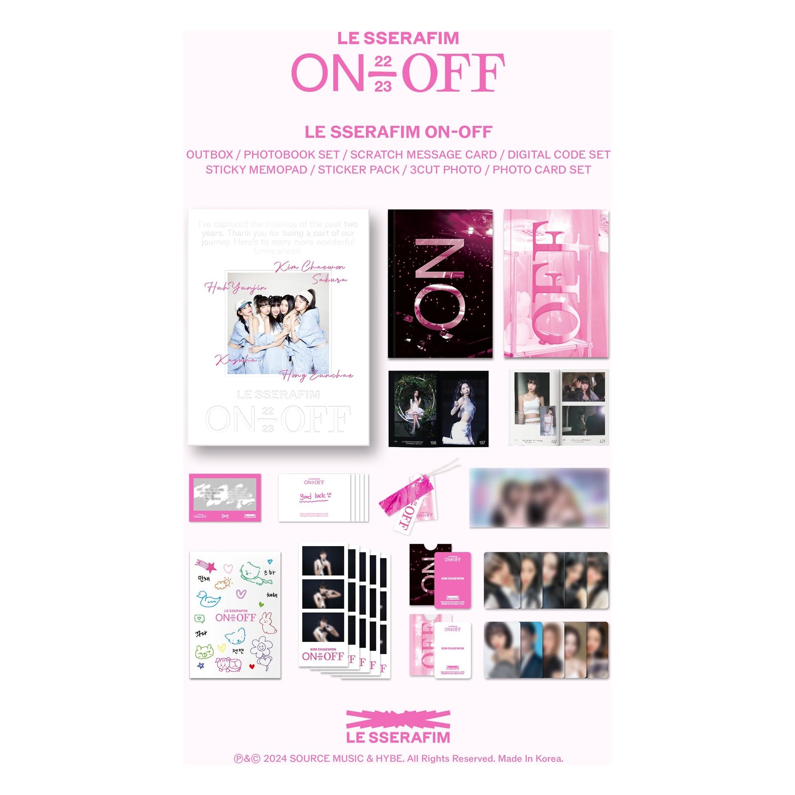 K-POP・アジア LE SSERAFIM ON-OFF 22-23 FILM LE SSERAFIM - LE SSERAFIM 'ON-OFF' 22-23 FILM PHOTOBOOK