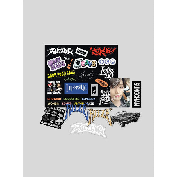 RIIZE | 라이즈 | 'RIIZING - The 1st Mini Album' MD [ REMOVABLE LAPTOP DECO STICKER SET