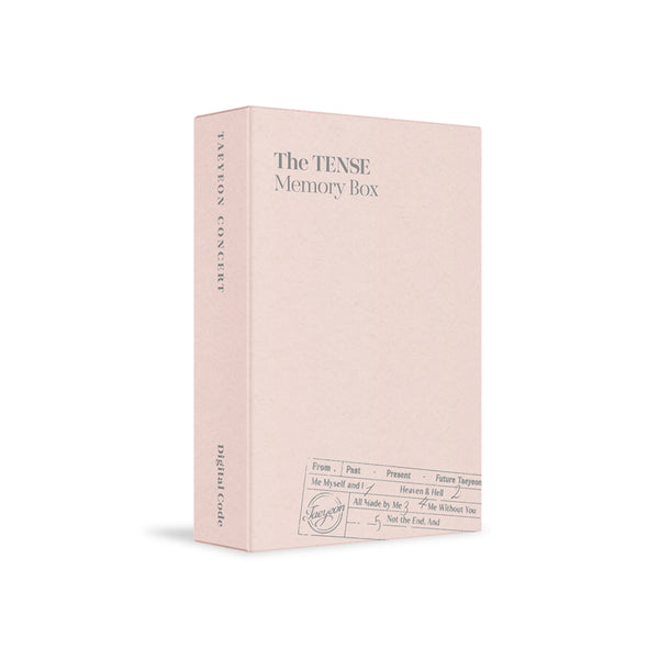 TAEYEON | 태연 | [ THE TENSE MEMORY BOX ] Digital Code