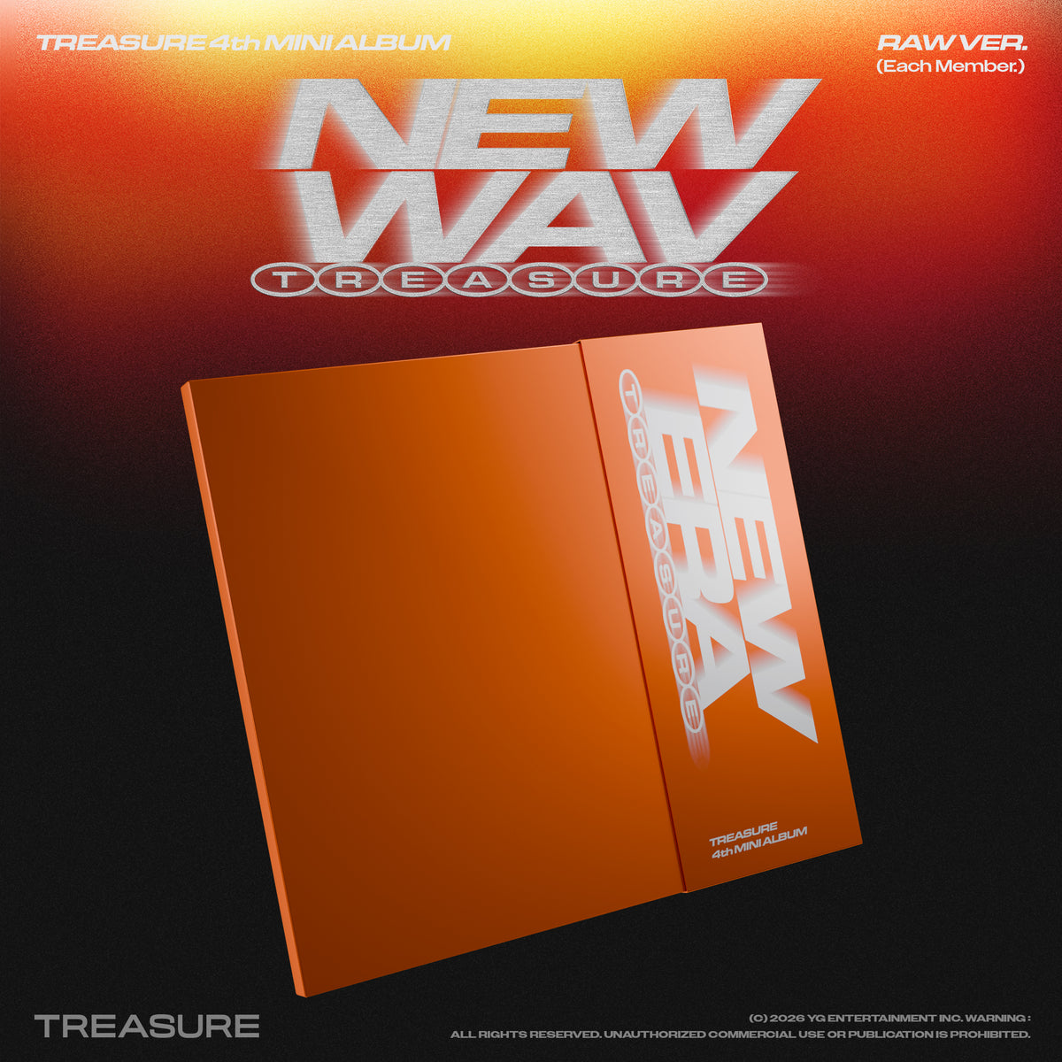 TREASURE | 트레저 | 4th Mini Album [ NEW WAV ] Raw Ver + APPLEMUSIC POB