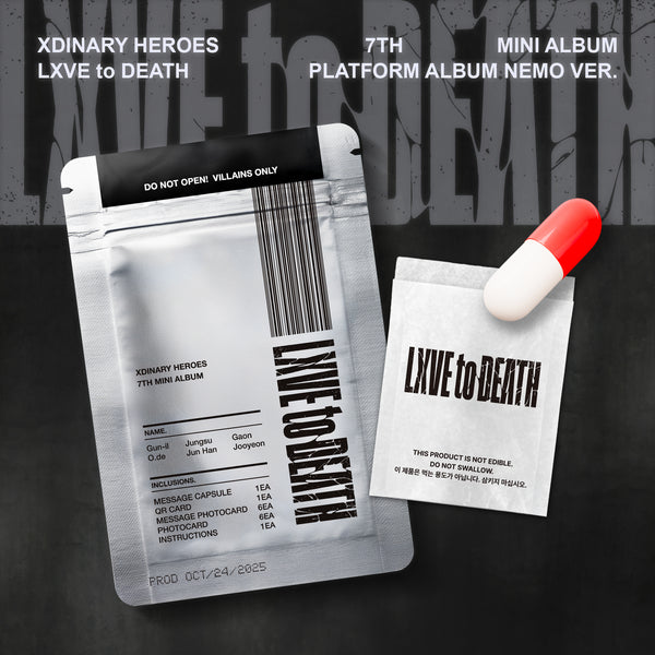 XDINARY HEROES | 엑스디너리 히어로즈 | 7th Mini Album [ LXVE TO DEATH ] Platform Album Ver