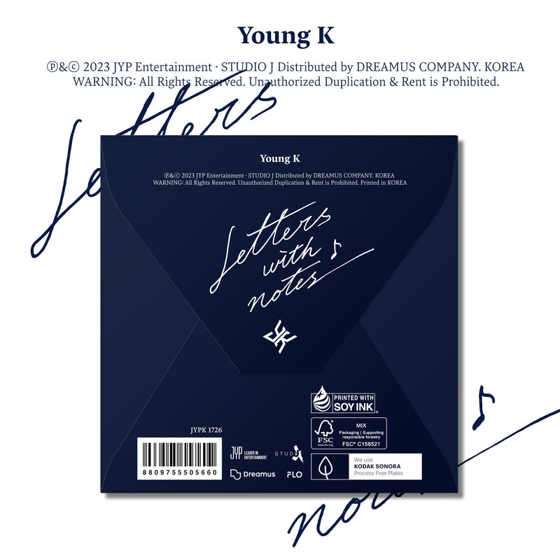 YOUNG K (DAY6) | 영케이 [LETTERS WITH NOTES] (DIGIPACK Ver.)