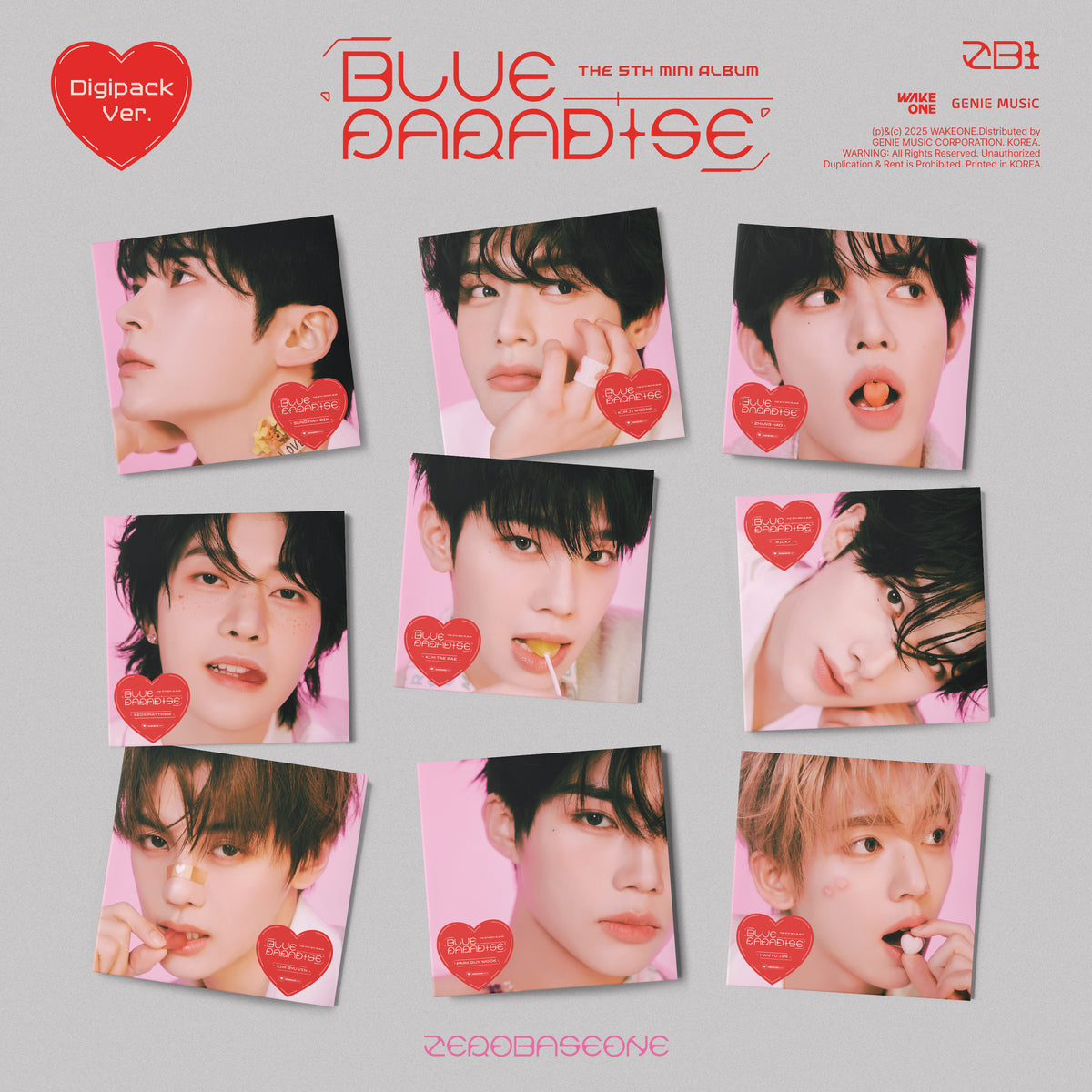 ZEROBASEONE | 제로베이스원 | 5th Mini Album [ BLUE PARADISE ] Digipack Ver