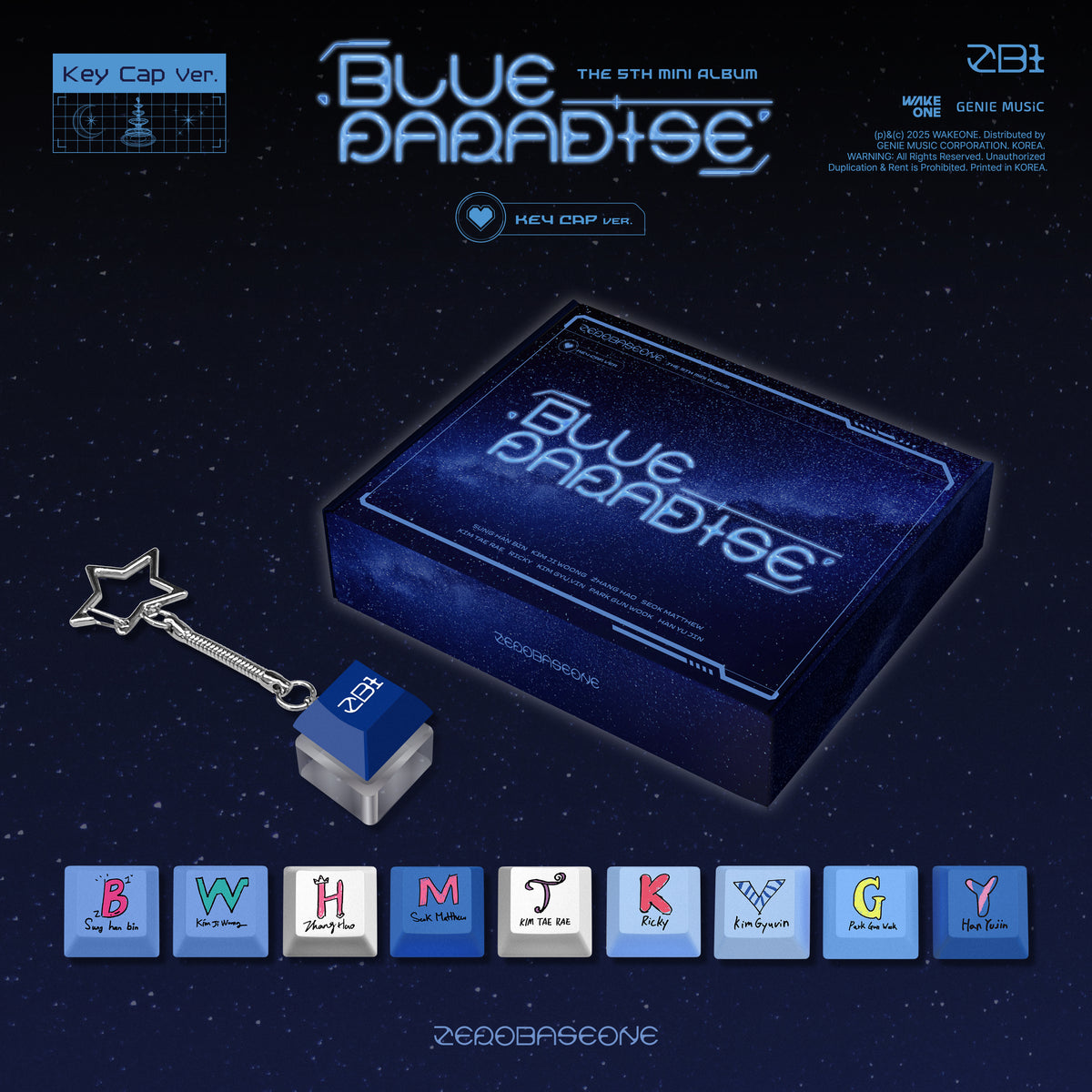 ZEROBASEONE | 제로베이스원 | 5th Mini Album [ BLUE PARADISE ] Key Cap Ver